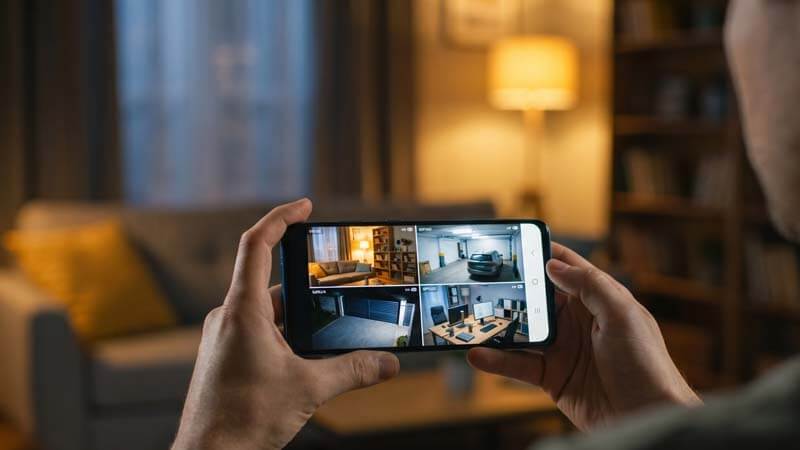 Просмотр камер видеонаблюдения на смартфоне