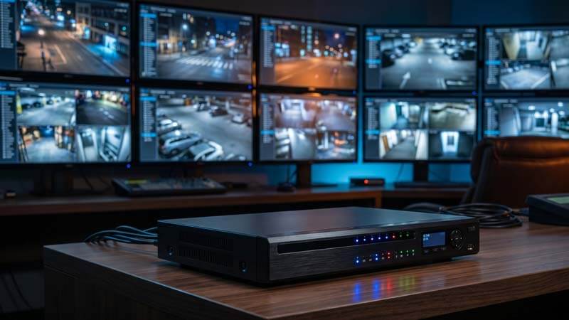 Видеорегистратор в комнате мониторинга